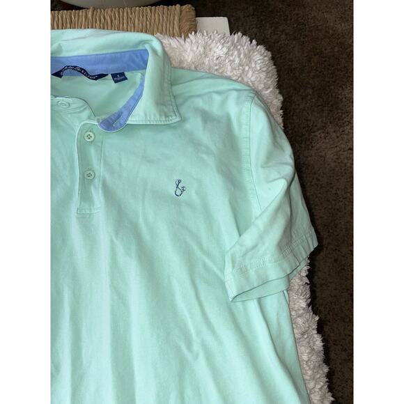 Tackle & Tides Men’s Sz. S Light Green Classic Knit Polo. Soft, Great Quality - Picture 2 of 8